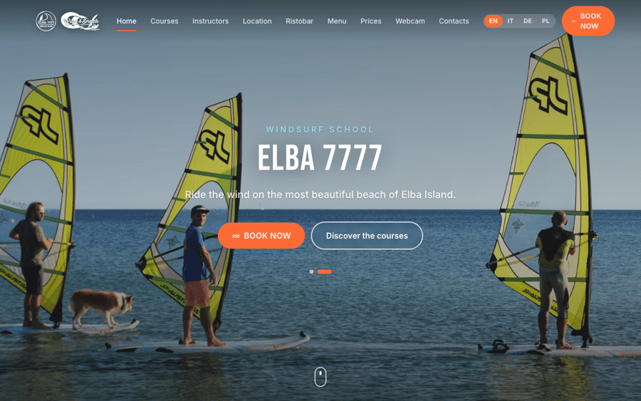 Elba — website screenshot